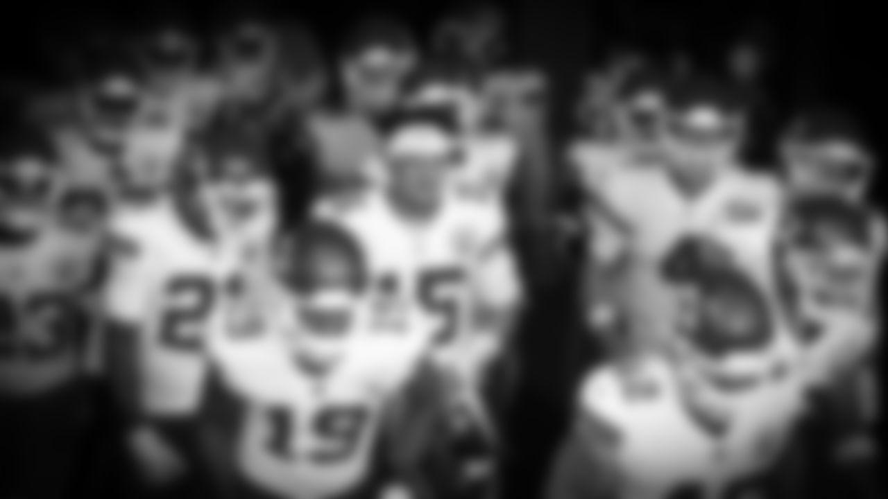 Kansas City Chiefs Quarterback Patrick Mahomes (15) in the tunnel with the team prior to an NFL Football game against the Tampa Bay Buccaneers, Sunday November 30, 2020 in Tampa Bay.