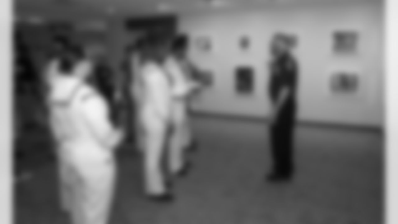 The Kansas City Chiefs hosted a group of sailors from the USS Kansas City and USS Harry S. Truman at GEHA Field at Arrowhead on July 1, 2021.