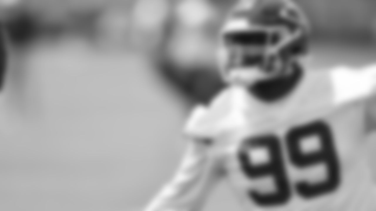 Kansas City Chiefs defensive line Keondre Coburn (99) at day 2 of OTAs on Tuesday, May 23rd, 2023 in Kansas City Missouri.