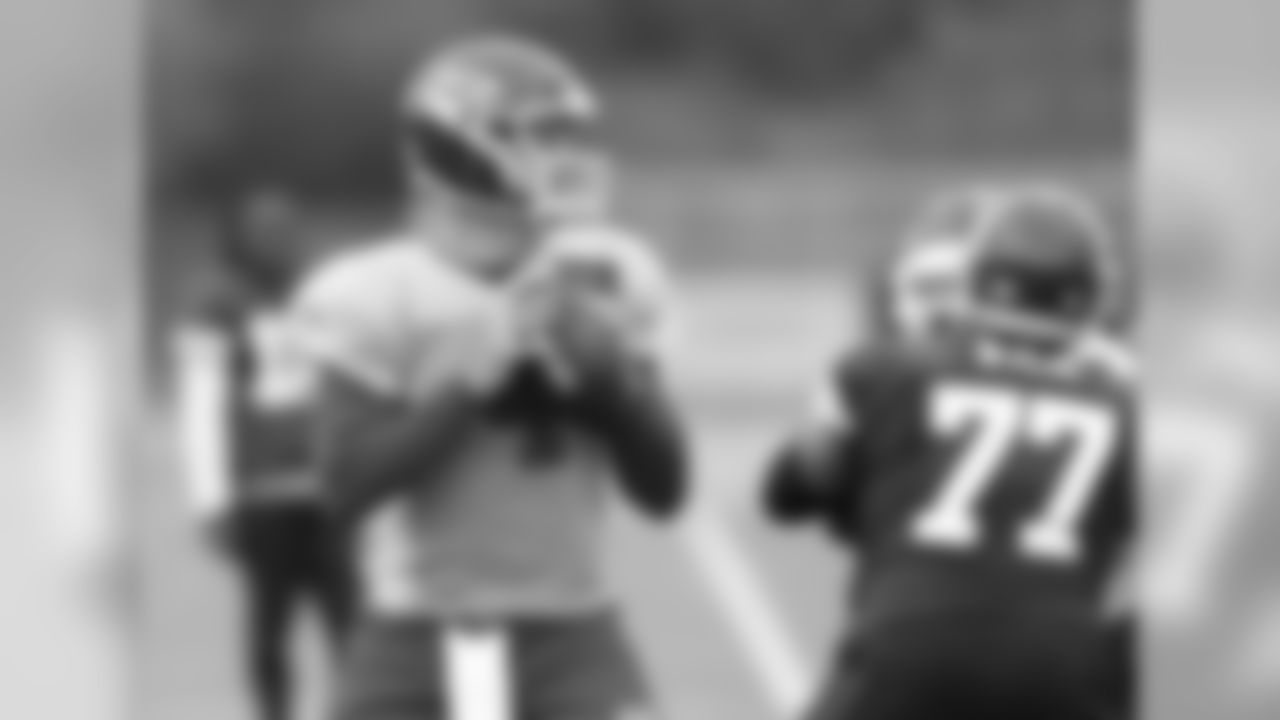 Kansas City Chiefs quarterback Chad Henne (4) during practice on 10/10/18