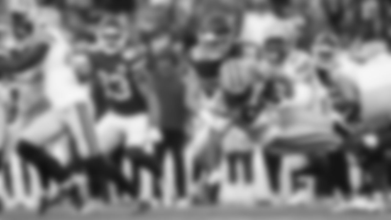 Kansas City Chiefs linebacker Ben Niemann (56) during an NFL football game against the Green Bay Packers, Sunday, November 7, 2021 in Kansas City.