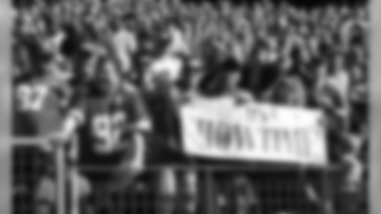 Kansas City Chiefs fans during the football game between the Kansas City Chiefs and the Tennessee Titans at Nissan Stadium on November 10, 2019.