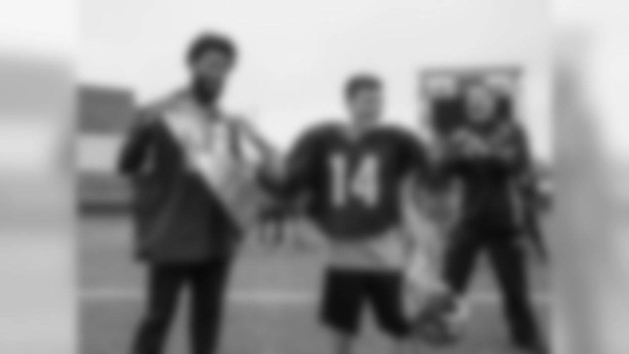 Graham McMorrow, a senior football player with cerebral palsy and kidney disease at Liberty High School, was surprised with tickets to Super Bowl LIII by Kansas City Chiefs cornerback Kendall Fuller on Tuesday,, October 30, 2018.