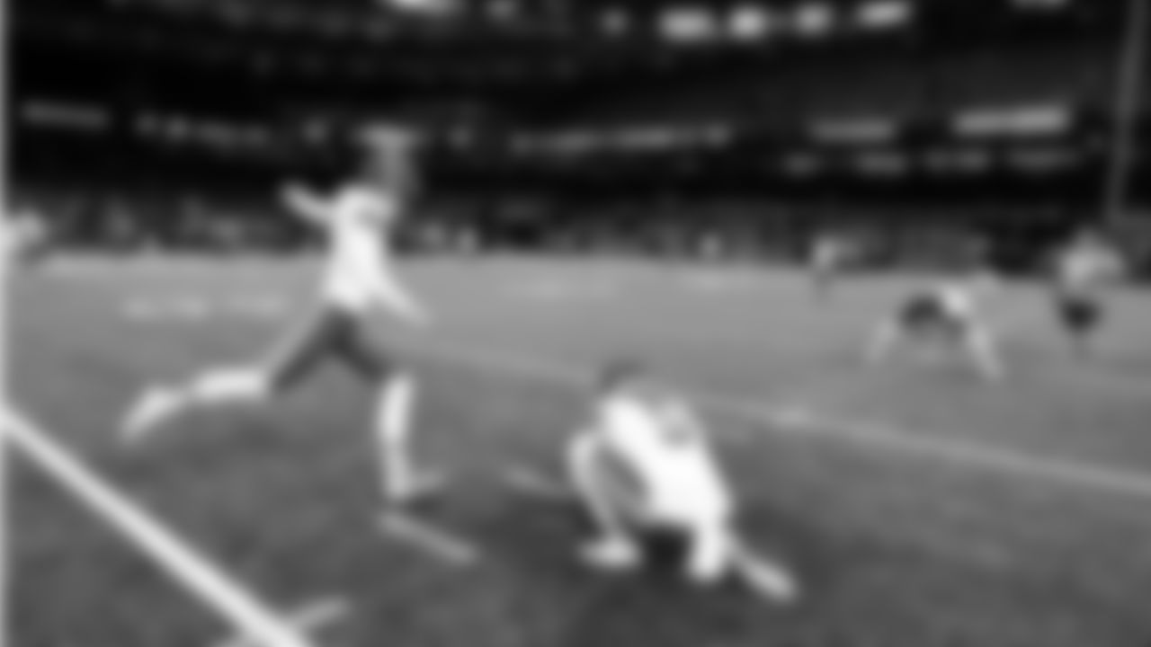 Kansas City Chiefs kicker Harrison Butker (7) during pregame warmups at the Chiefs preseason Week 1 matchup against the New Orleans Saints on Sunday, August 13, 2023.