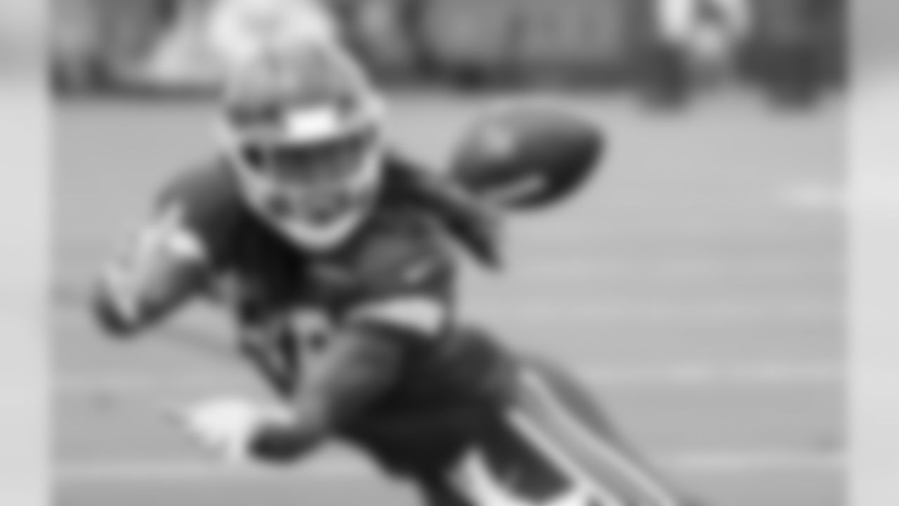 Kansas City Chiefs Wide Receiver Felton Davis (80) during a 2019 practice at The University of Kansas Health System Training Complex in Kansas City, MO.