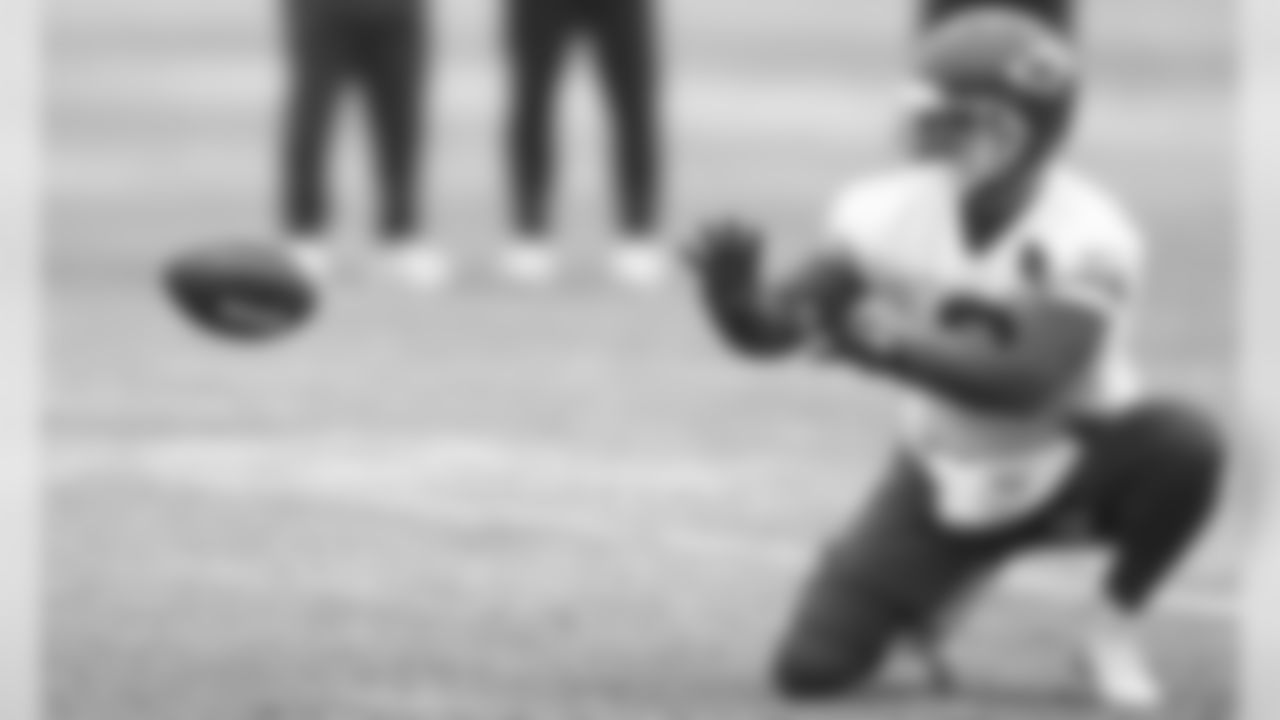 The Kansas City Chiefs practice in preparation for Sunday's AFC Championship game against the Tennessee Titans.