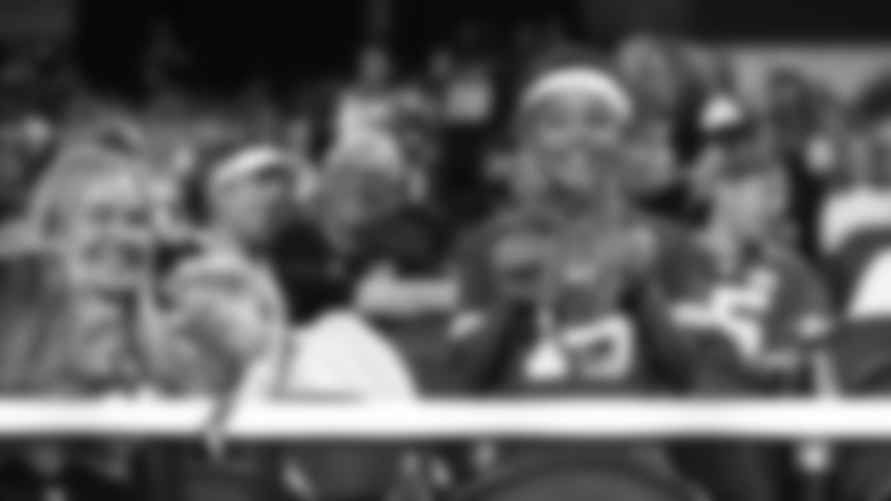 Kansas City Chiefs fan during an NFL football game against the Las Vegas Raiders at Allegiant Stadium in Las Vegas on November 14, 2021.