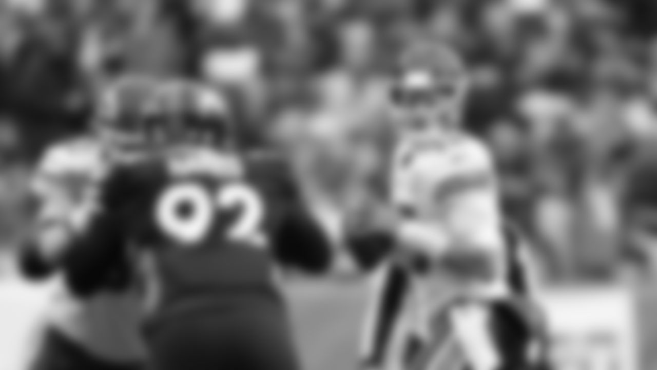 Kansas City Chiefs quarterback Patrick Mahomes (15) during an NFL football game against the Denver Broncos on Saturday, January 8, 2021 in Denver.