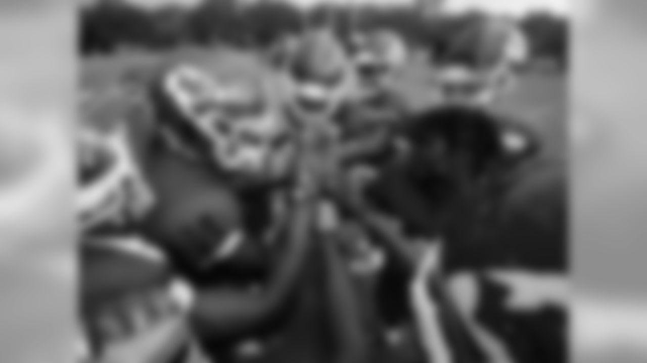 The wide receivers during practice on 8/6/18 at Chiefs Training Camp at Missouri Western State University in St. Joseph, Missouri.