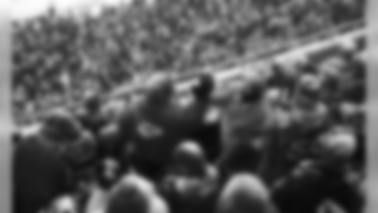 Chiefs fans during the game between the Kansas City Chiefs and the Denver Broncos at Arrowhead Stadium on December 15, 2019.