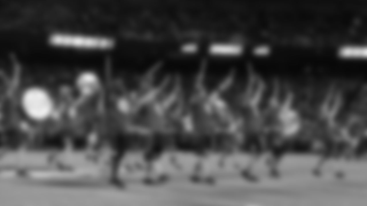 Rumble performs prior to an NFL football game against the Buffalo Bills on October 10, 2021 in Kansas City.