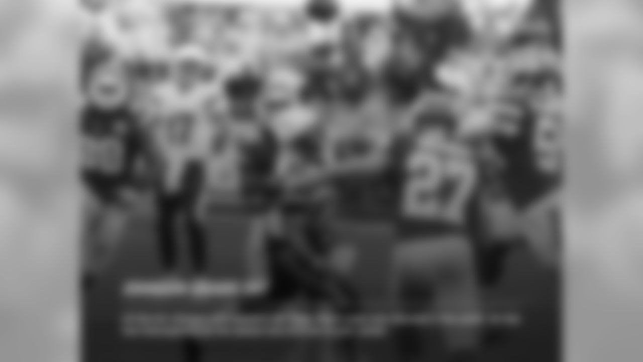 JOHNSON GRABS INT: LB Derrick Johnson intercepted a QB Philip Rivers pass and returned it five yards. He has two interceptions on the season and 13 in his 11-year career.