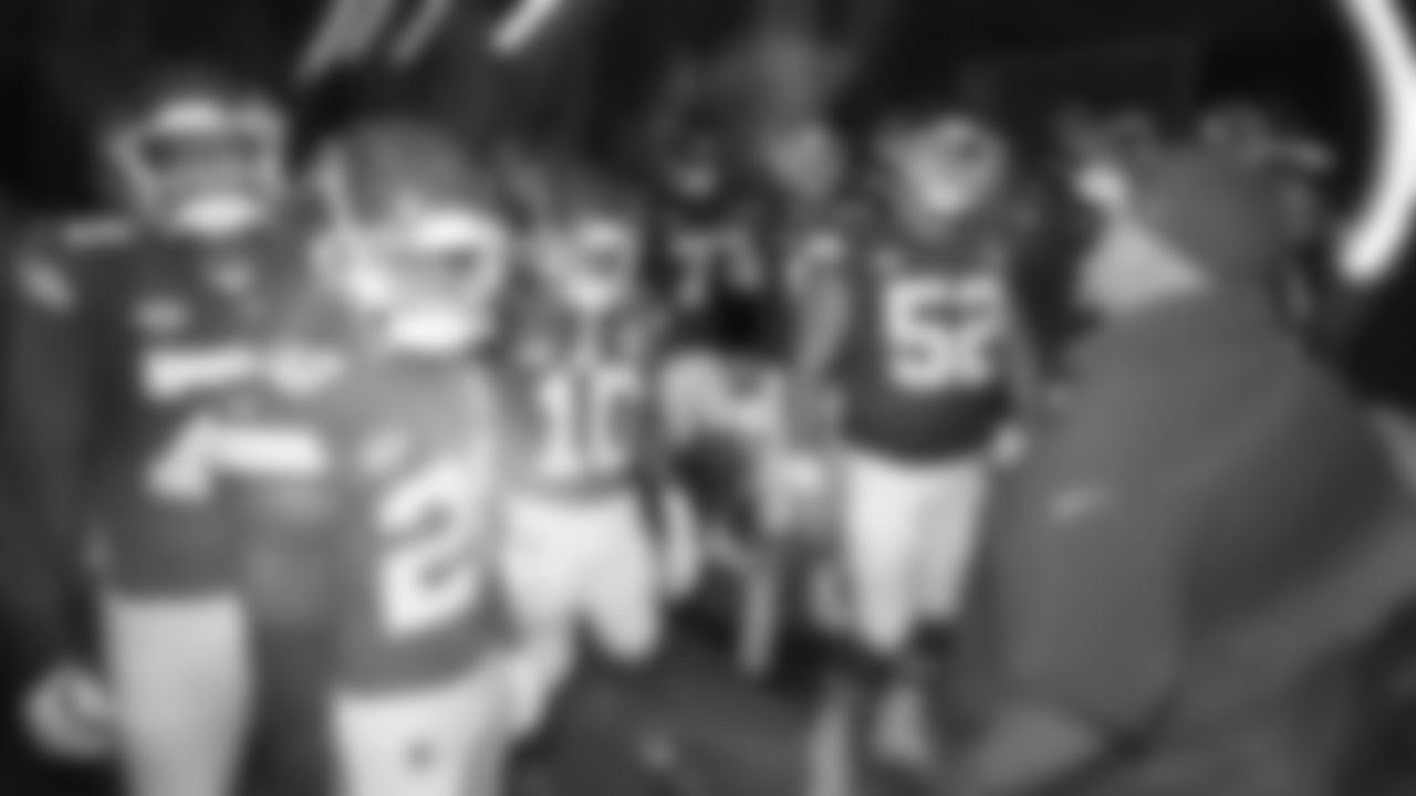 Kansas City Chiefs in the tunnel prior to the regular season Week 4 NFL Football Game on Sunday, October 1, 2023 at MetLife Stadium in East Rutherford, NJ.