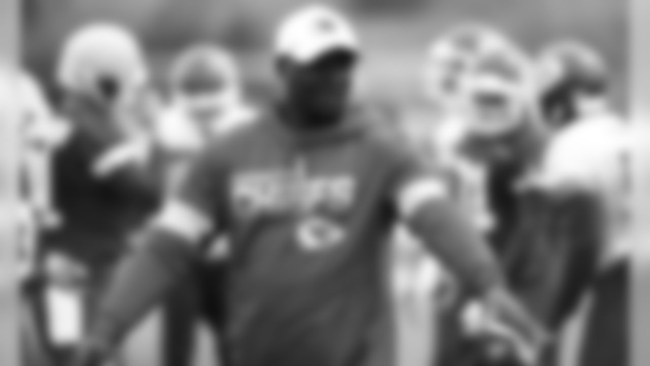 Kansas City Chiefs Assistant Special Teams Coach Rod Wilson during a 2019 practice at The University of Kansas Health System Training Complex in Kansas City, MO.