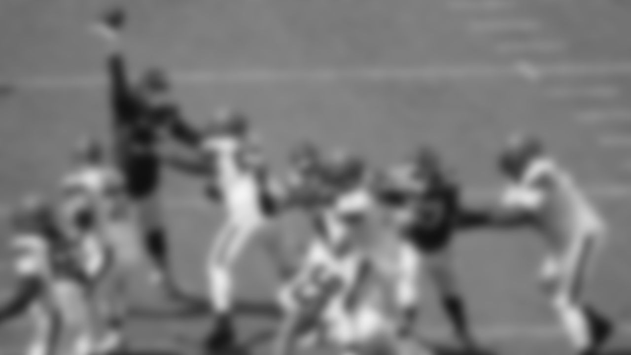 Kansas City Chiefs defensive tackle Phil Hoskins (92) deflects a pass during the Chiefs preseason Week 3 matchup against the Cleveland Browns at GEHA Field at Arrowhead Stadium on Saturday, August 26, 2023.