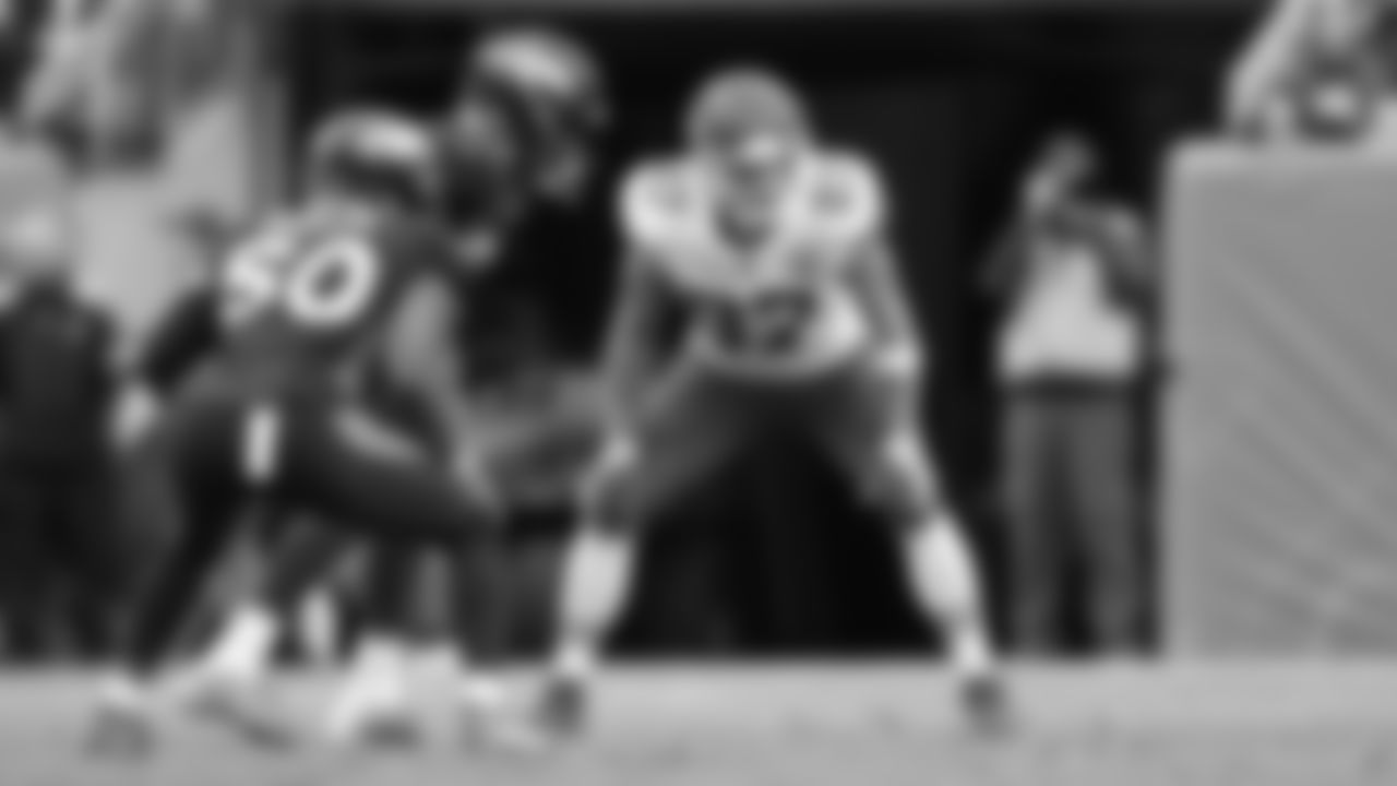 Kansas City Chiefs tight end Travis Kelce (87) during an NFL football game against the Denver Broncos on Saturday, January 8, 2021 in Denver.