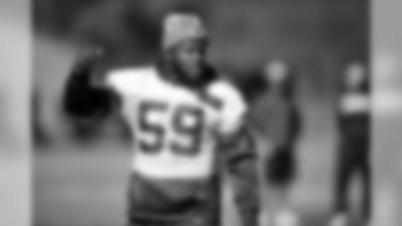 Kansas City Chiefs linebacker Reggie Ragland (59) during practice on October 17, 2018