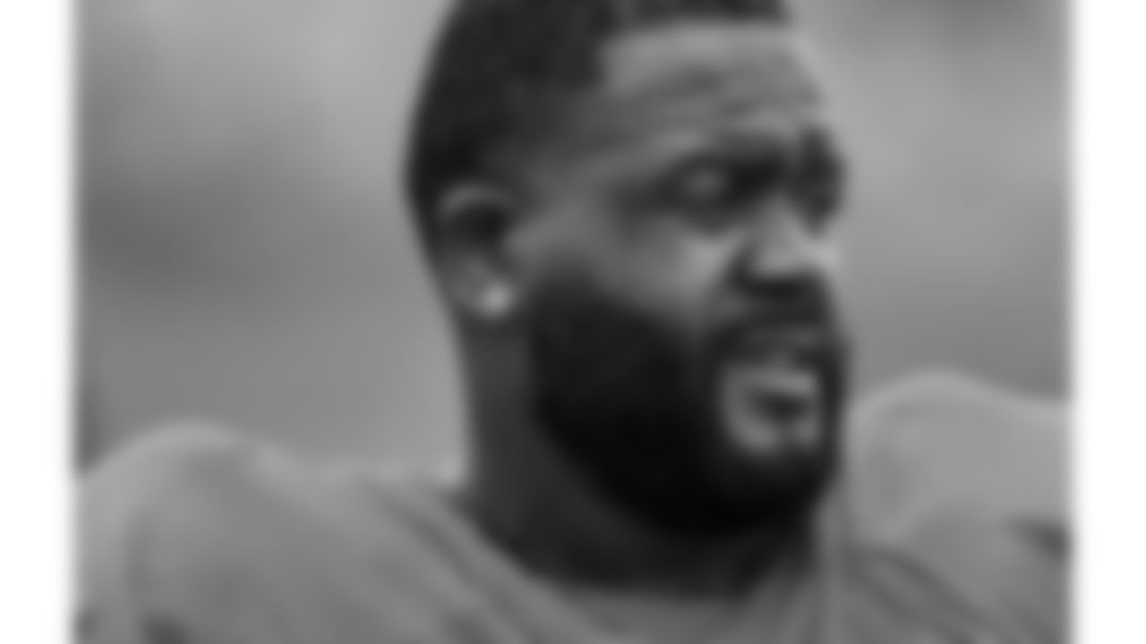 Kansas City Chiefs offensive tackle Donovan Smith (79) at Kansas City Chiefs Training Camp in St Joseph, MO on Wednesday August 2, 2023