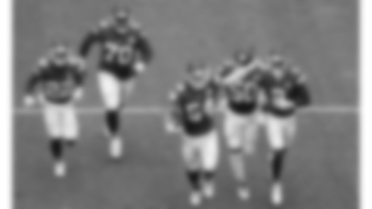 Kansas City Chiefs linebacker Leo Chenal (54) celebrates a fumble recovery during the Chiefs preseason Week 3 matchup against the Cleveland Browns at GEHA Field at Arrowhead Stadium on Saturday, August 26, 2023.