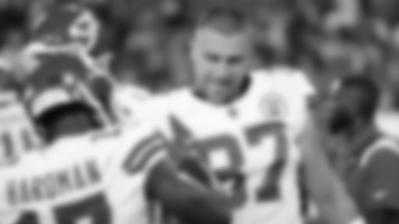 Kansas City Chiefs tight end Travis Kelce (87) and wide receiver Mecole Hardman (17) prior to the Week 2 game against the Baltimore Ravens at M&T Bank Stadium on September 19, 2021