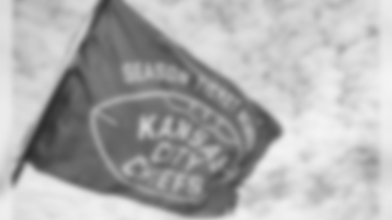 A Season Ticket Member flag prior to the football game between the Kansas City Chiefs and the Minnesota Vikings at Arrowhead Stadium on November 3, 2019.