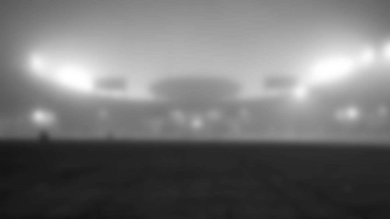 A scenic view of Arrowhead Stadium under a heavy cover of fog after an NFL football game, Sunday, Jan. 3, 2021 in Kansas City. (Andrew Mather/Kansas City Chiefs)