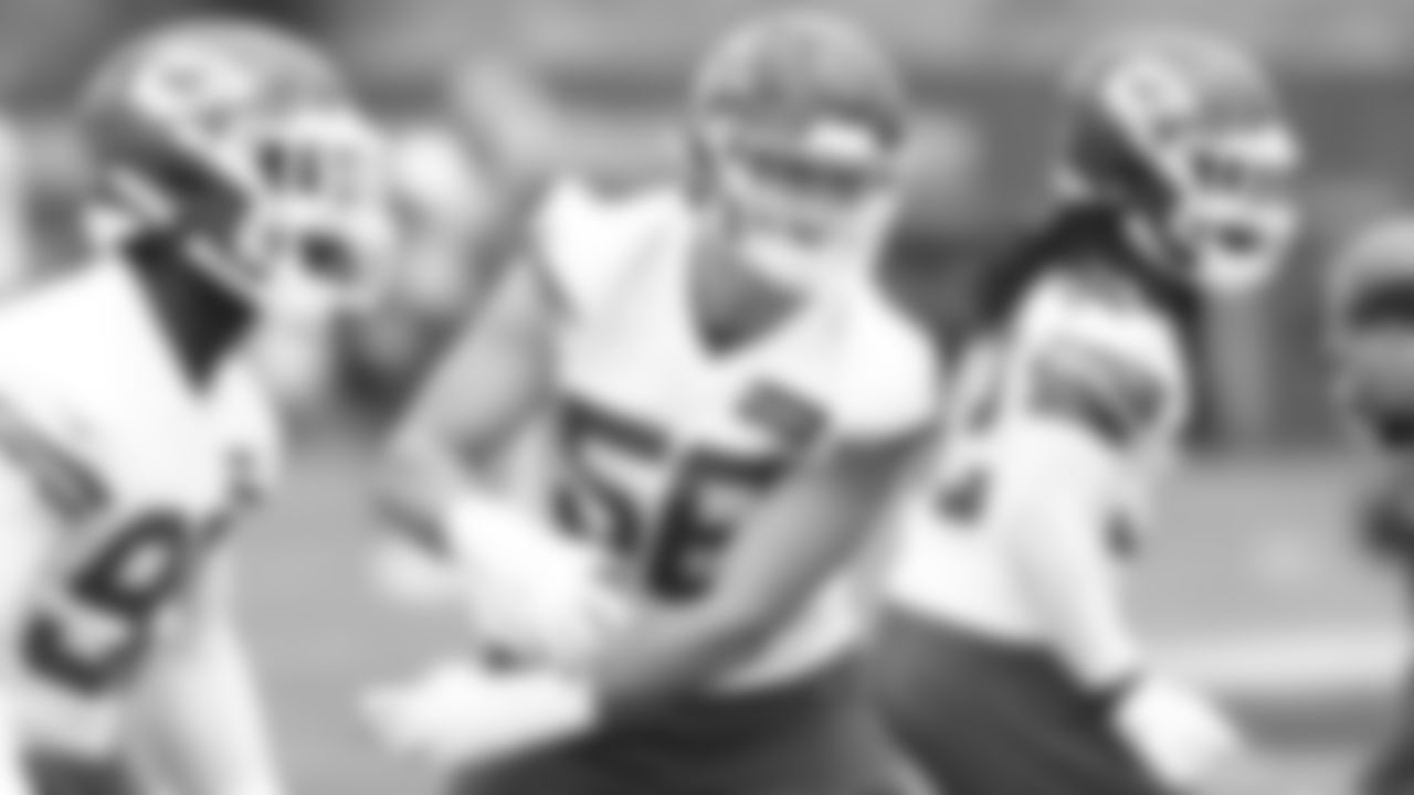 Kansas City Chiefs defensive end George Karlaftis (56) during practice Thursday May 26th, 2022.