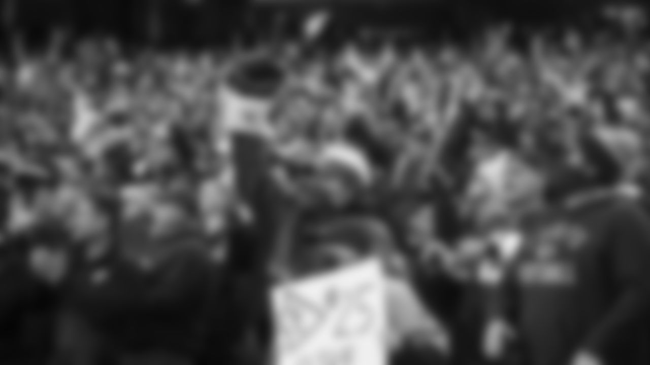 Kansas City Chiefs fans in the crowd during an NFL football game against the Dallas Cowboys, Sunday, November 21, 2021 in Kansas City.