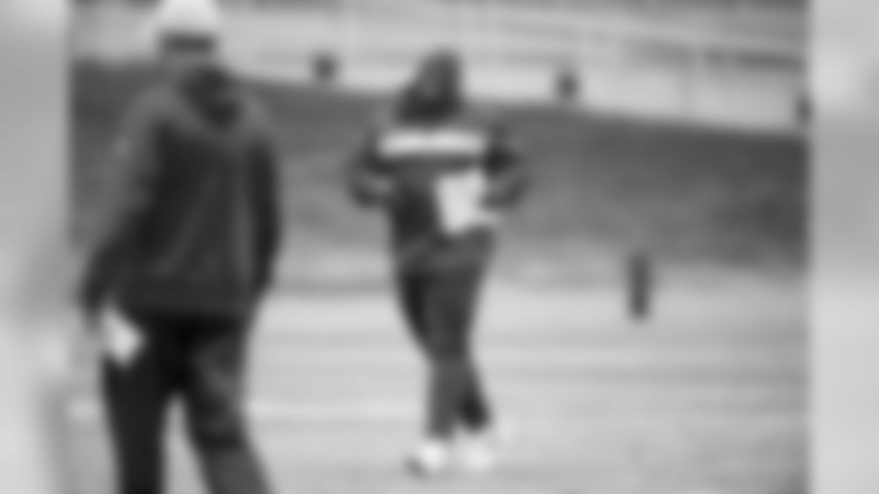 Offensive Coordinator Eric Bieniemy during practice on 10/25/18