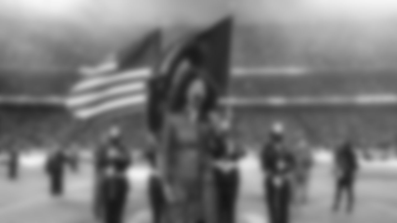 Judith Hill sings the National Anthem prior to the divisional playoff football game against the Buffalo Bills, Sunday, January 23, 2022 in Kansas City.