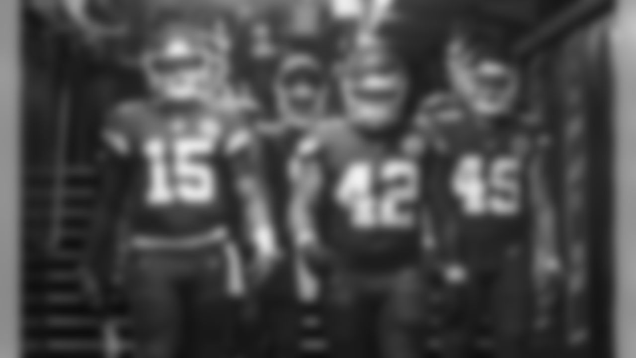 Players in the 50-yard line tunnel prior to the Sunday Night Football game between the Kansas City Chiefs and the Indianapolis Colts at Arrowhead Stadium on October 6, 2019.