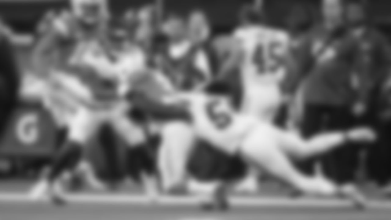 Kansas City Chiefs linebacker Nick Bolton (54) makes a tackle during an NFL football game against the Los Angeles Chargers on Thursday, December 16, 2021 in Los Angeles.