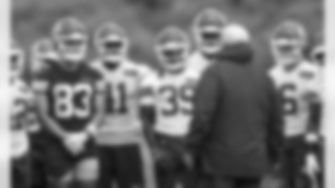 Kansas City Chiefs Head Coach Andy Reid address the team after day two practice at Chiefs rookie mini camp.