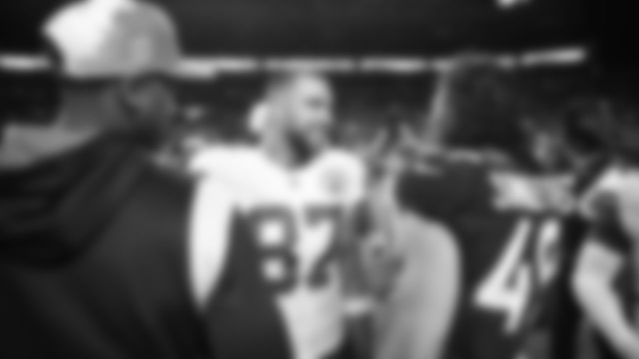 Kansas City Chiefs tight end Travis Kelce (87) after an NFL football game against the Denver Broncos, Sunday, December 11, 2022 in Denver.
