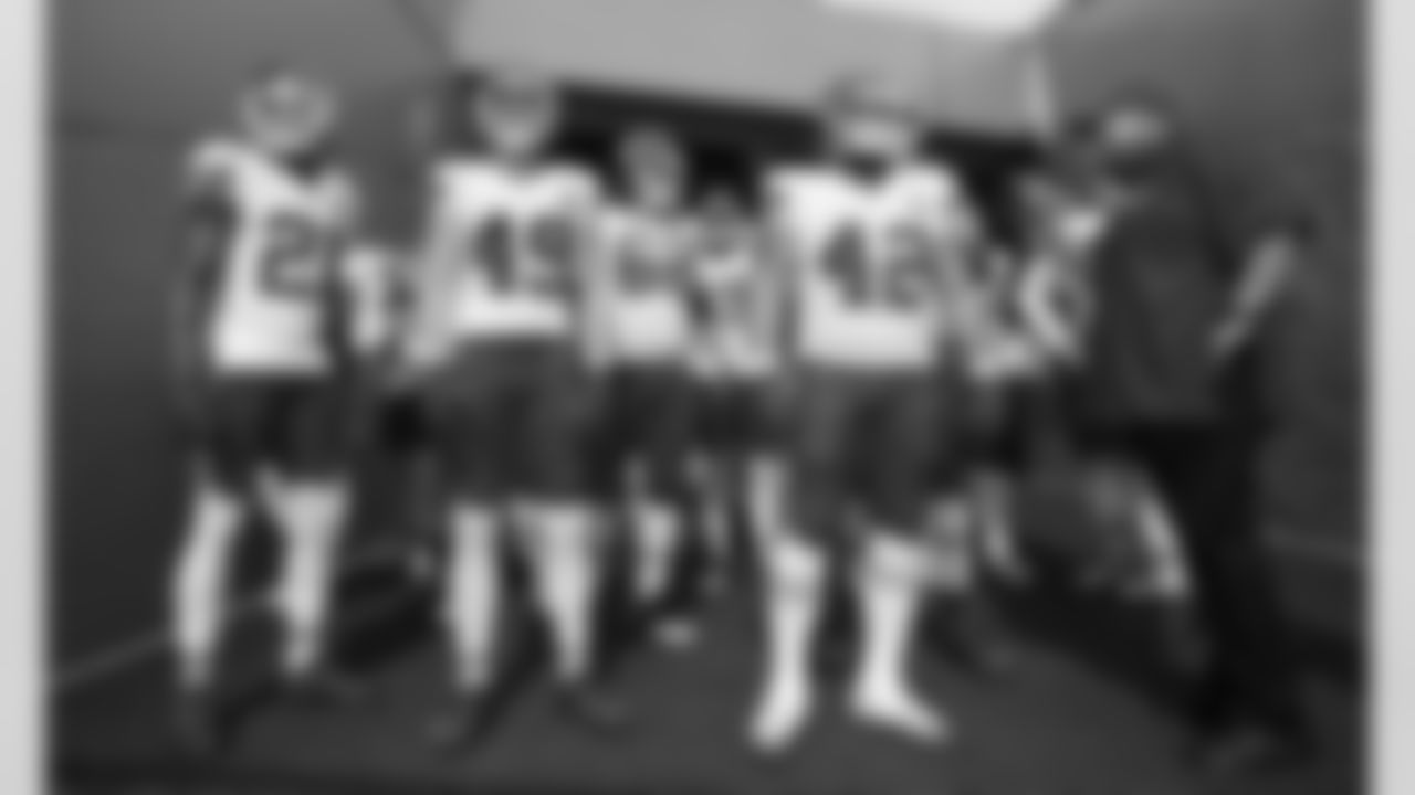 The Kansas City Chiefs prepare to take the field prior to an NFL Football game against the Miami Dolphins, Sunday December 13, 2020 in Miami Gardens.