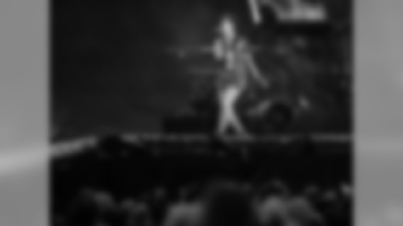 Camilla Cabello performing at Taylor Swift's Reputation Tour at Arrowhead Stadium on September 8, 2018