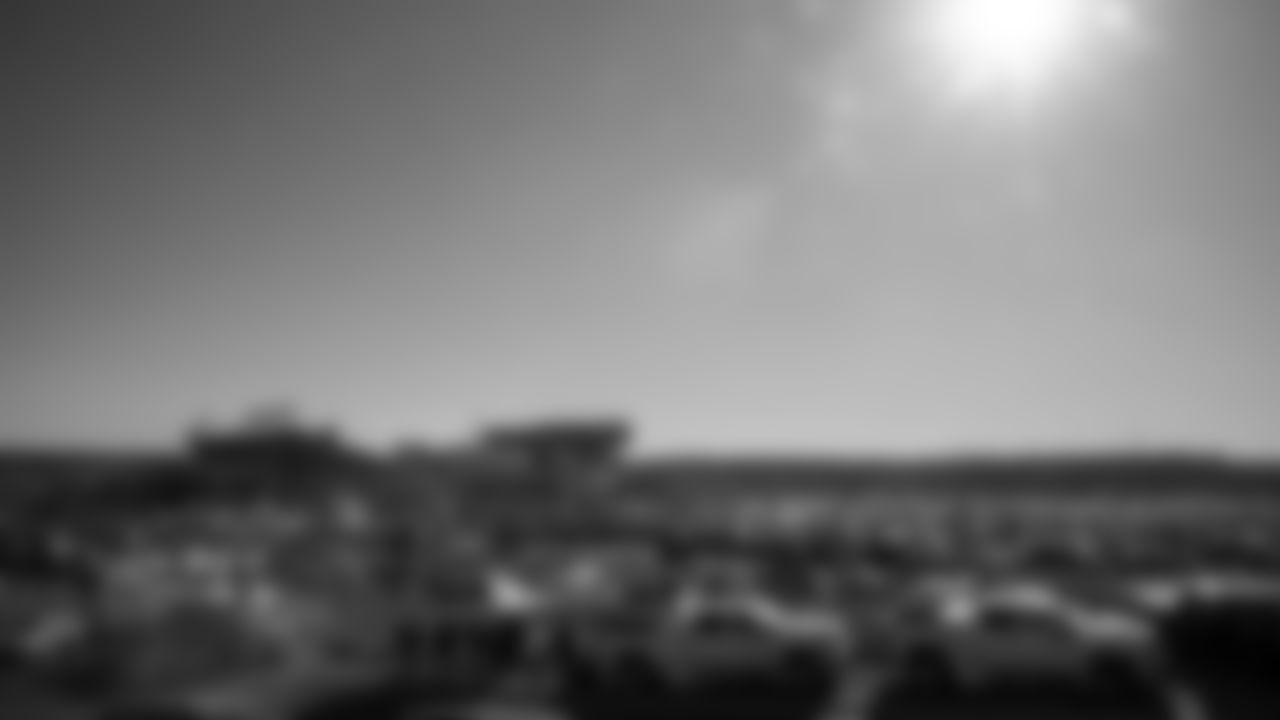 Parking lots outside of GEHA Field at Arrowhead prior to an NFL football game against the Dallas Cowboys, Sunday, November 21, 2021 in Kansas City.
