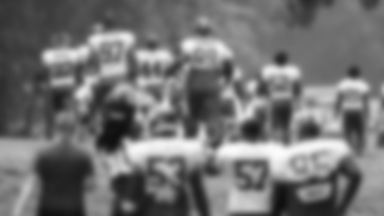 Team entering during 2019 Training Camp practice at Missouri Western State University, St Joseph, MO