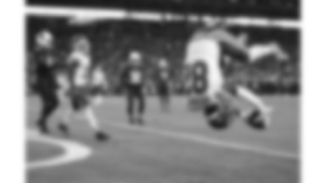 Kansas City Chiefs wide receiver Ihmir Smith-Marsette (82) flips into the end zone for a touchdown during the game at the Chiefs preseason Week 2 matchup against the Arizona Cardinals on Saturday, August 19, 2023.