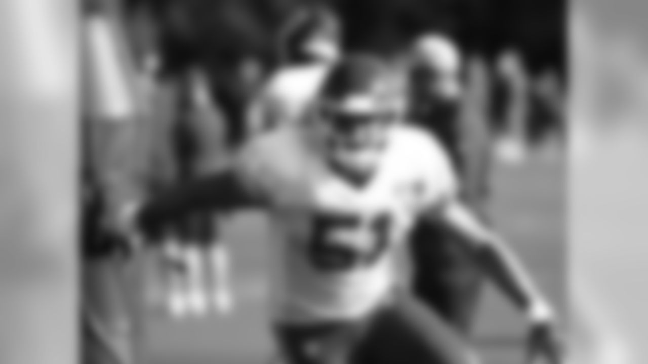 Kansas City Chiefs linebacker Frank Zombo (51) during practice 8/2/18 at Chiefs Training Camp at Missouri Western State University in St Joseph, Missouri