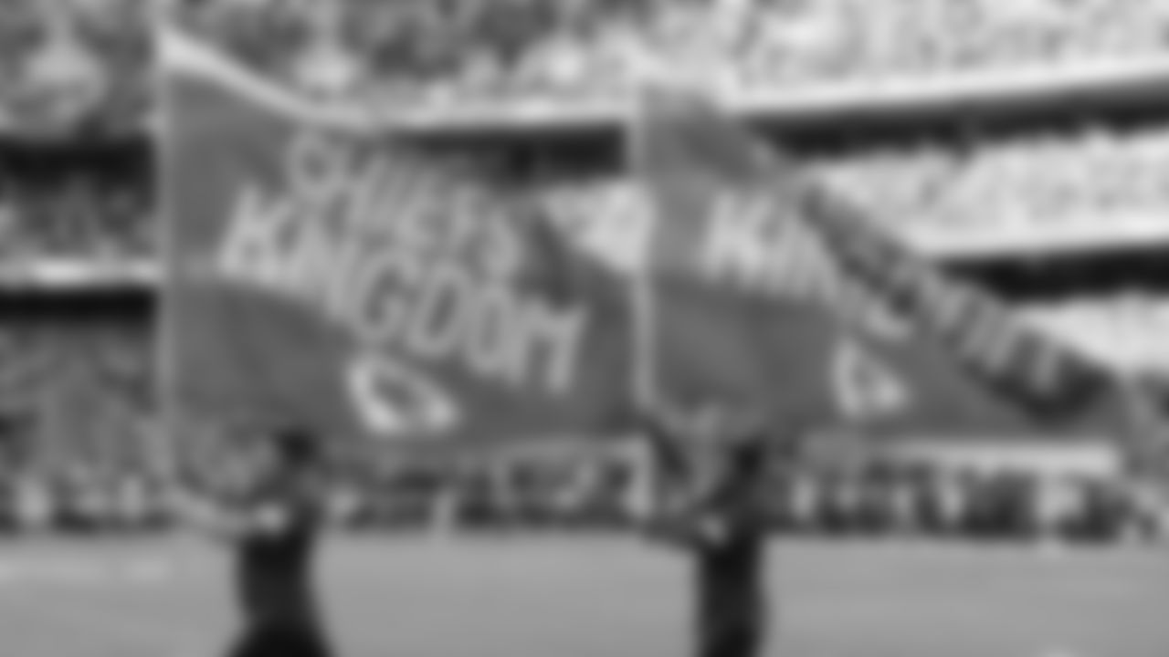 Kansas City Chiefs flag runners during an NFL football game against the Green Bay Packers, Sunday, November 7, 2021 in Kansas City.
