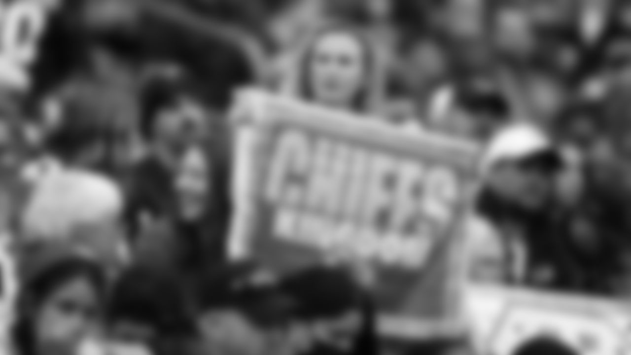 A Kansas City Chiefs fan during an NFL football game against the Houston Texans, Sunday, December 18, 2022 in Houston.