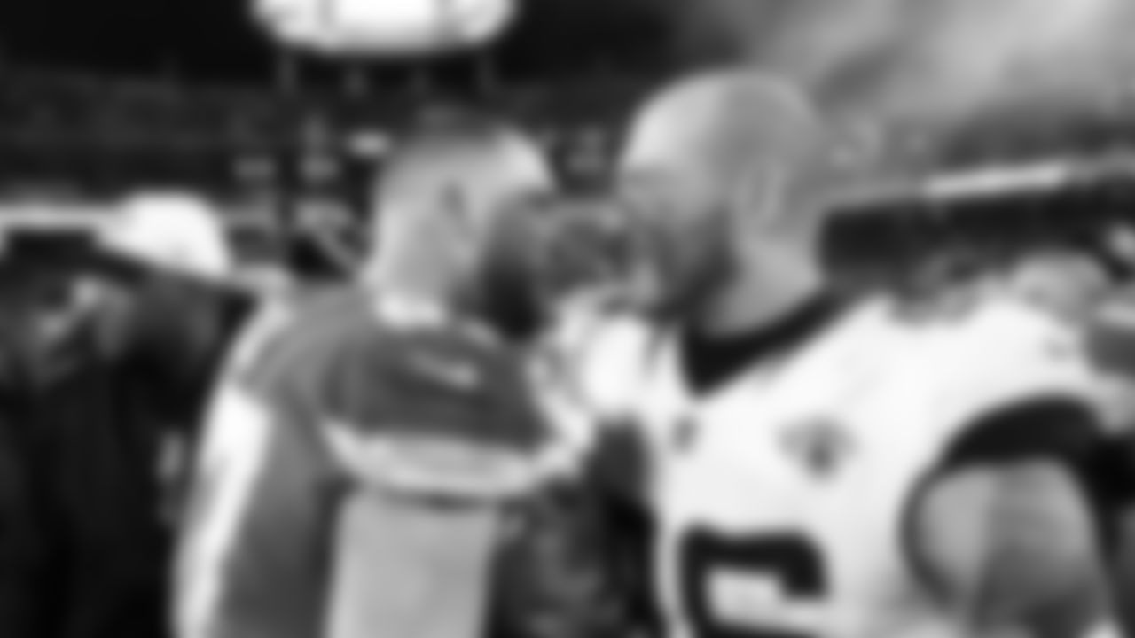 Kansas City Chiefs face off against the Jacksonville Jaguars at GEHA Field at Arrowhead Stadium on January 21, 2023.