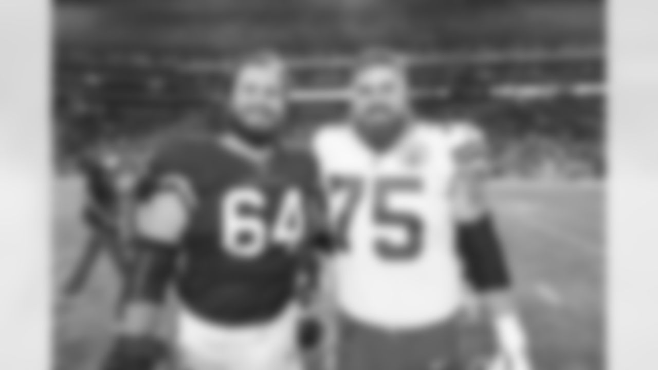Kansas City Chiefs offensive guard Mike Remmers (75) after preseason game two against the Arizona Cardinals, Friday, Aug. 20th, 2021.