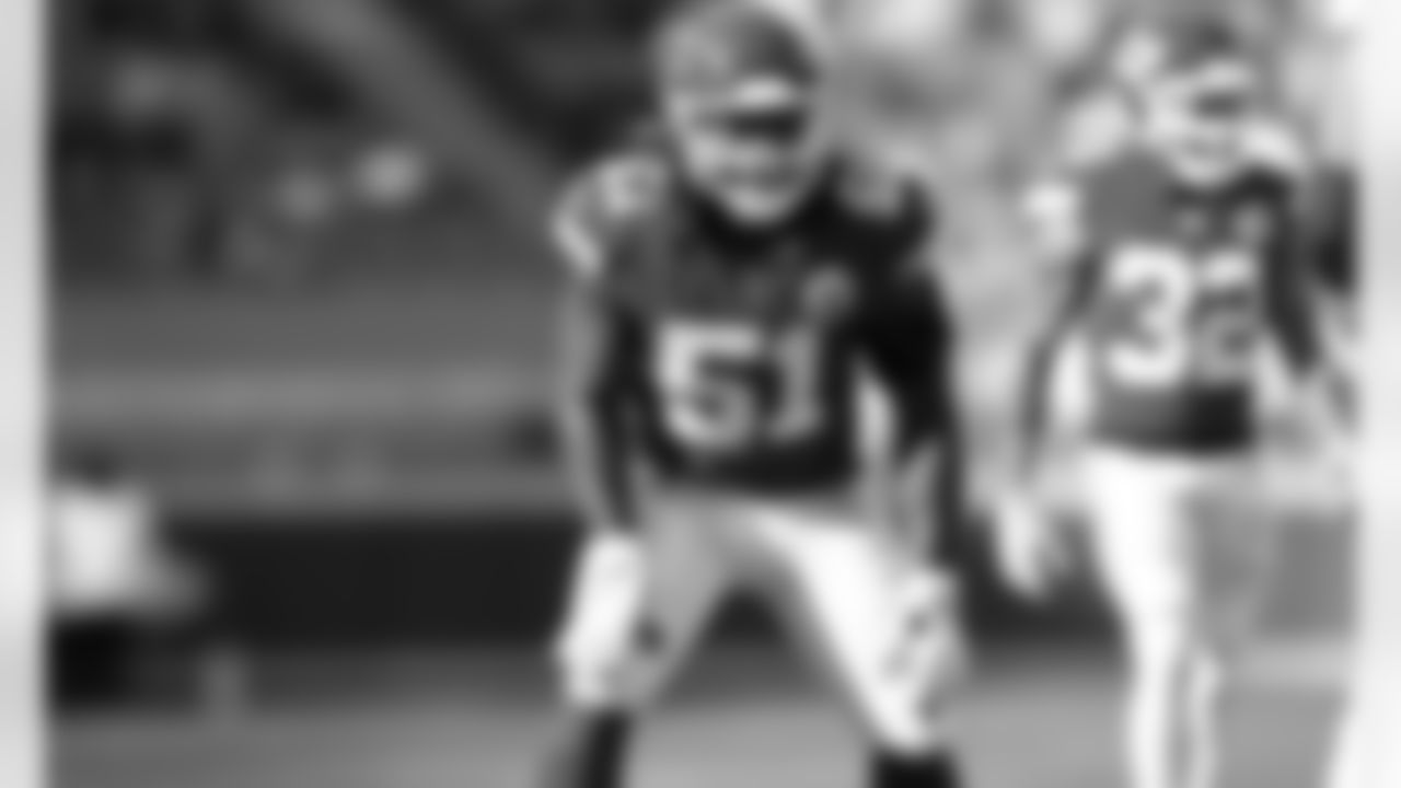 Kansas City Chiefs Linebacker Michael Danna (51) on the field during an NFL Football game against the Atlanta Falcons, Sunday December 27, 2020 in Kansas City.