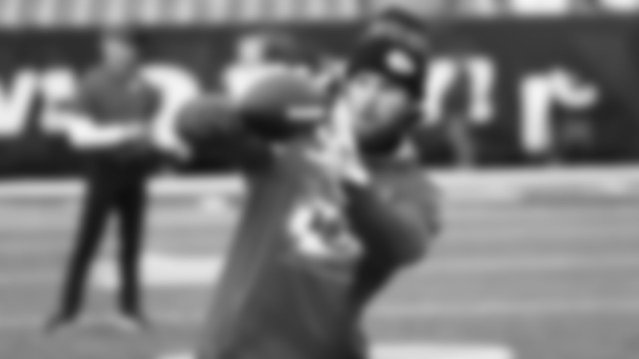 Kansas City Chiefs fullback Michael Burton (45) prior to an NFL football game against the Cincinnati Bengals, Sunday, January 2, 2022 in Cincinnati.