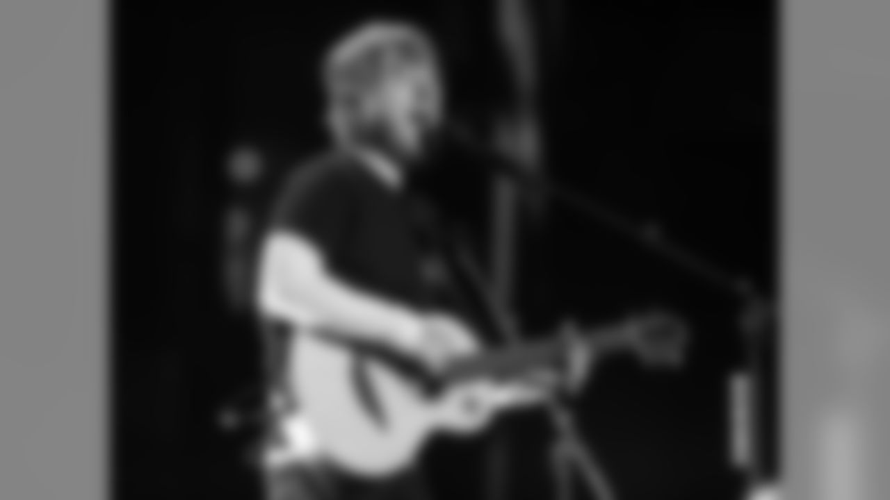 Ed Sheeran performing at Arrowhead Stadium during his 2018 North American Stadium Tour on October 13, 2018
