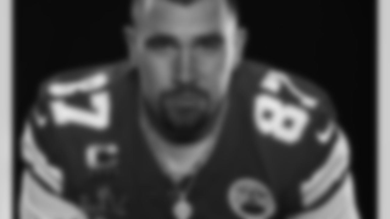 Super Bowl LV Production Day Travis Kelce