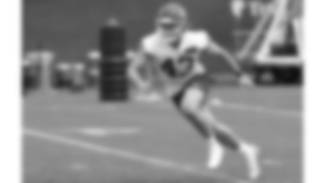 Linebacker Jack Cochrane (43) during the second day of practice for Kansas City Chiefs rookie mini camp.