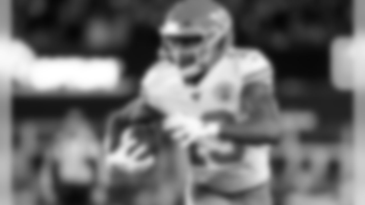 Kansas City Chiefs Wide Receiver Byron Pringle (13) during the game between the Kansas City Chiefs and the New England Patriots on December 8, 2019.
